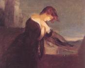 托马斯 苏利 : Lady on the Battlements of a Castle